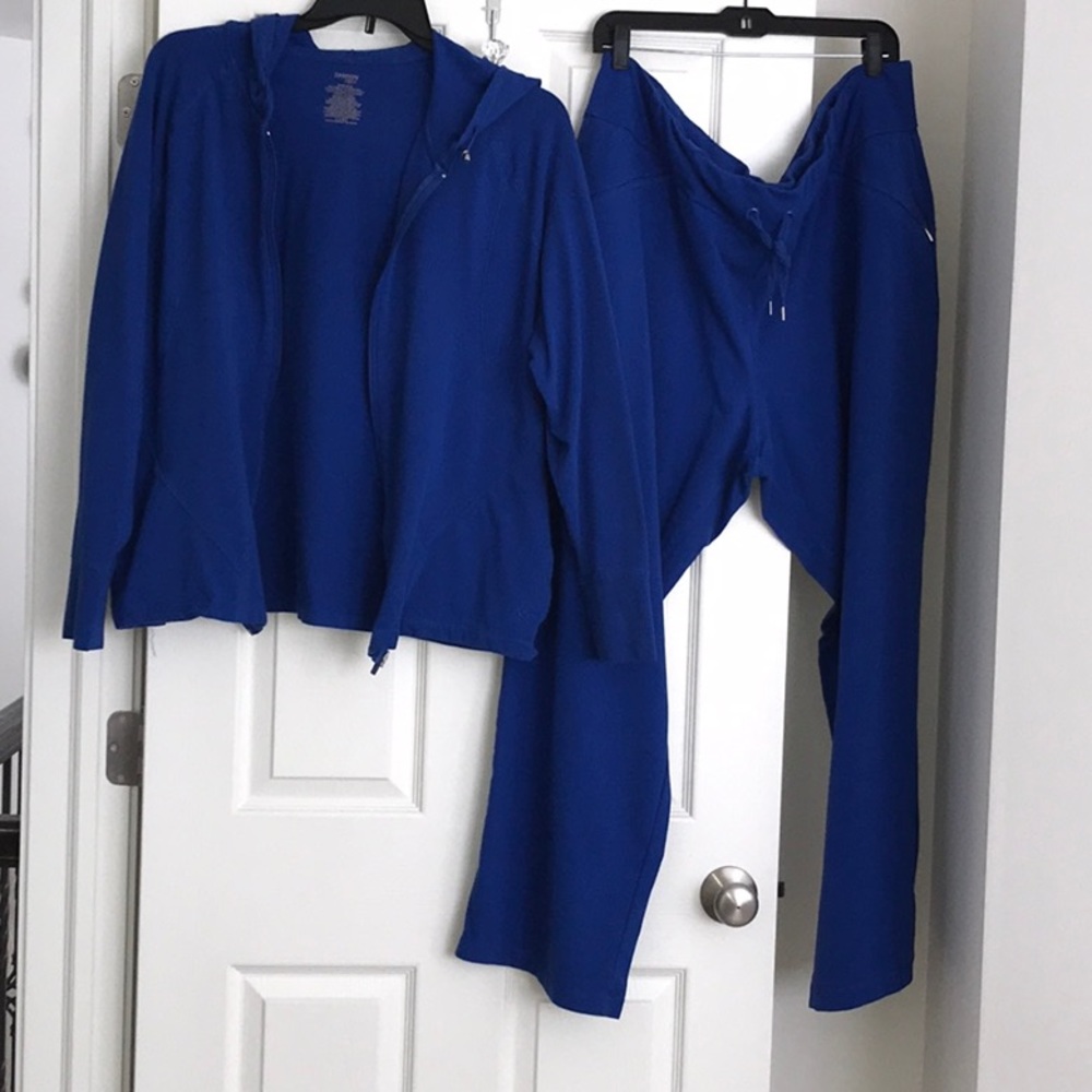 Danskin Jogger set plus size 3x 22-24 blue